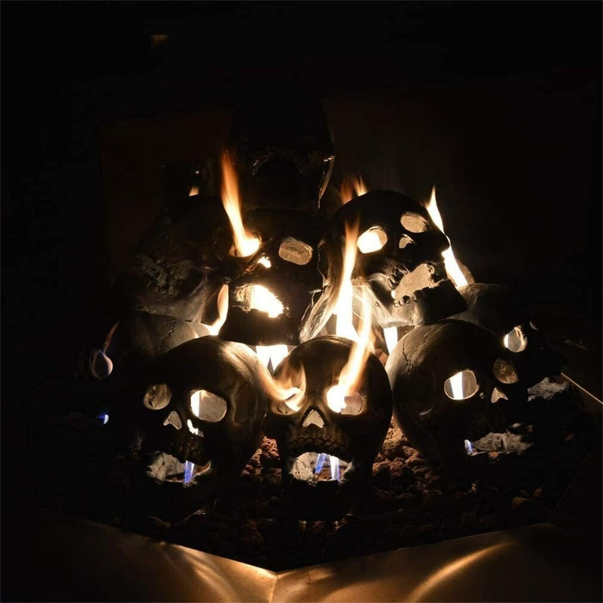 Keramische Schedel voor Vuurkorf Tuin Outdoor Kampvuur Sfeerverlichting Halloween Decoratie Gasbrander | Sansoti