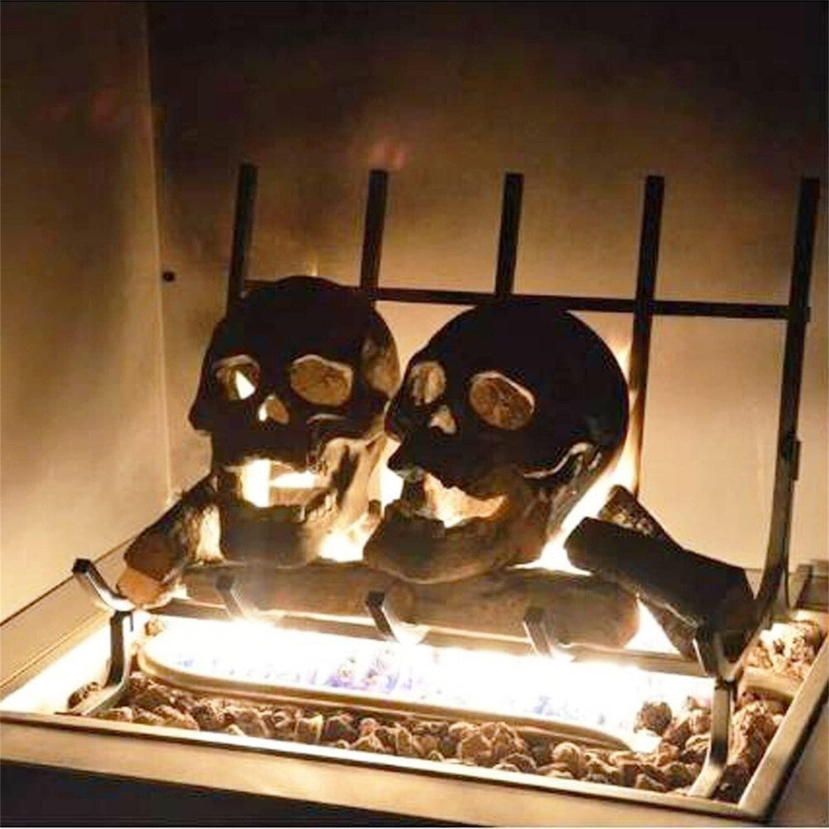 Keramische Schedel voor Vuurkorf Tuin Outdoor Kampvuur Sfeerverlichting Halloween Decoratie Gasbrander | Sansoti
