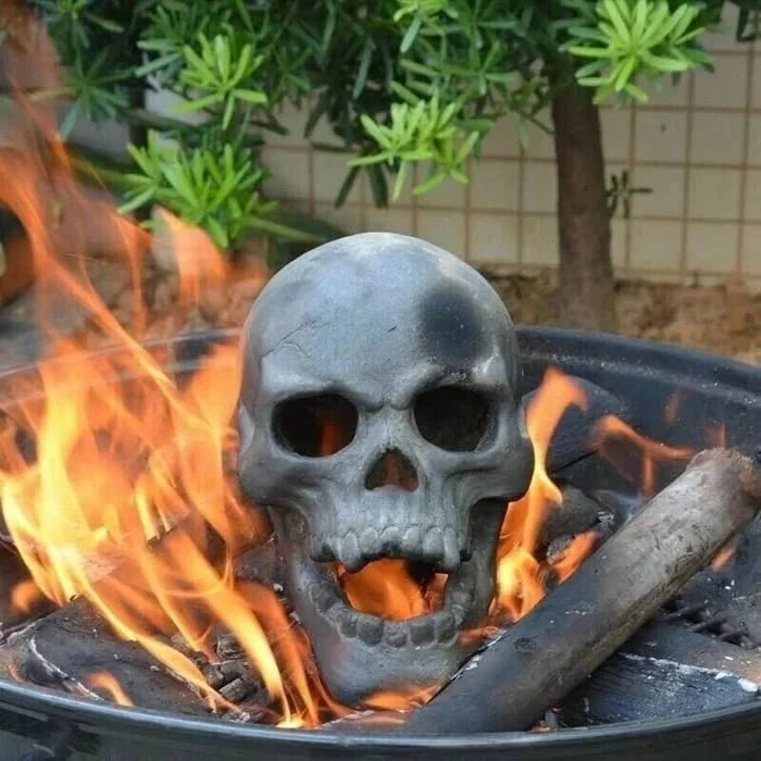 Keramische Schedel voor Vuurkorf Tuin Outdoor Kampvuur Sfeerverlichting Halloween Decoratie Gasbrander | Sansoti