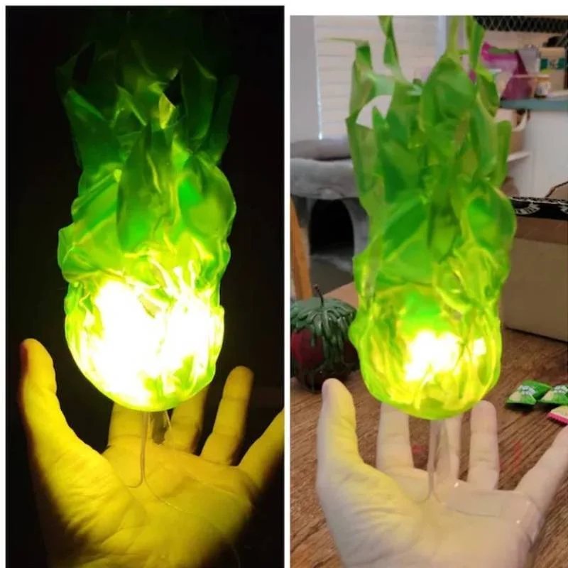 LED Zwevende Vuurbol Decoratie met Realistisch Gloeieffect voor Halloween Feestdagen Binnen Buiten Sfeerverlichting | Sansoti