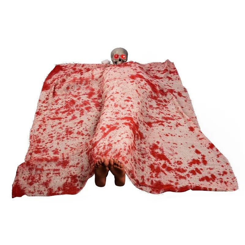 Spookfiguur met Stemactivatie en LED-ogen voor Griezelige Halloween Decoratie Binnen Buiten Feest Tuin | Sansoti