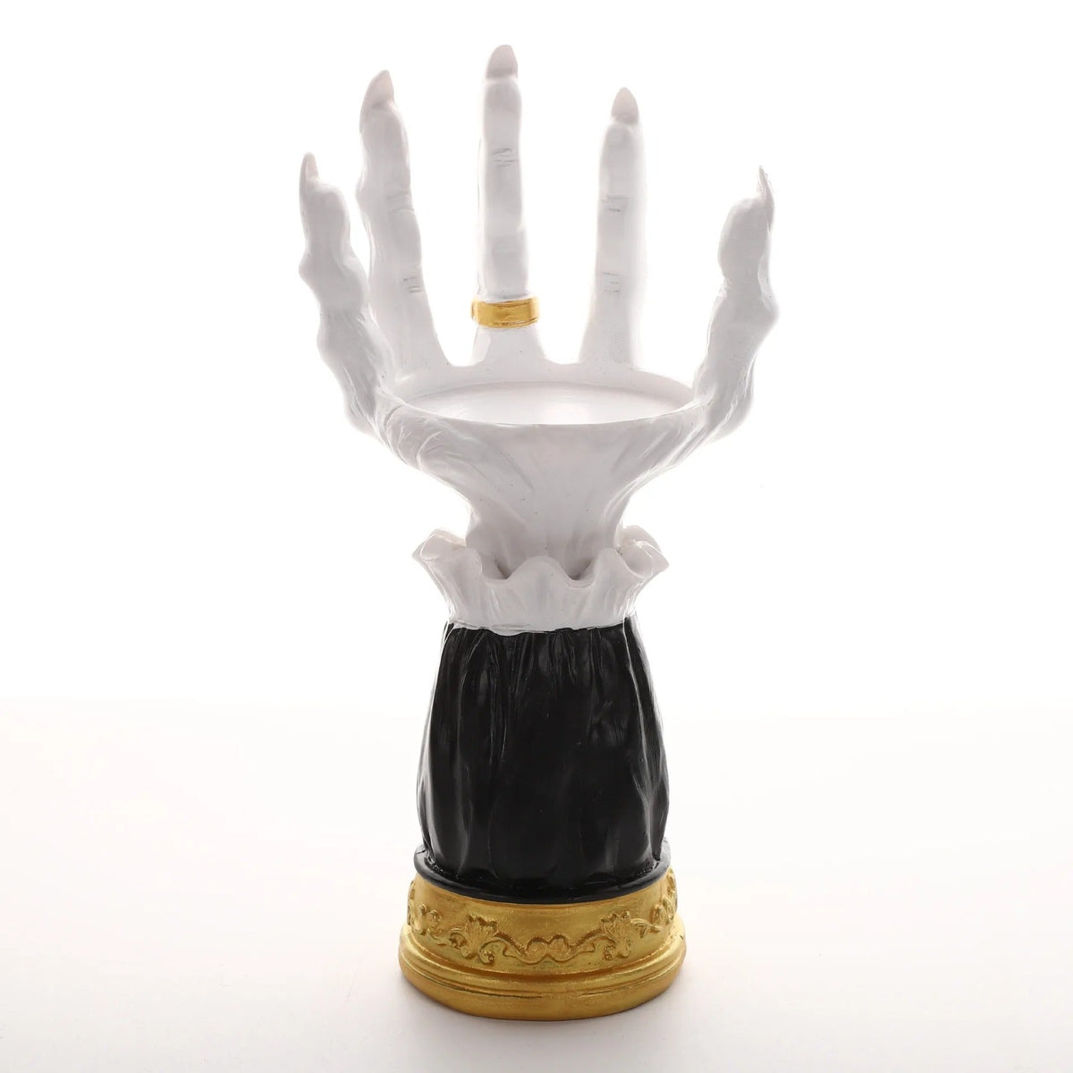 Heksenhand Kandelaar Halloween Decoratie Griezelig Gothic Handvorm Kaarsenhouder voor Sfeervolle Themafeesten | Sansoti