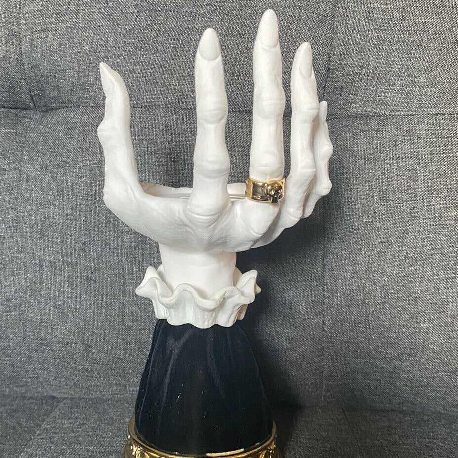 Heksenhand Kandelaar Halloween Decoratie Griezelig Gothic Handvorm Kaarsenhouder voor Sfeervolle Themafeesten | Sansoti