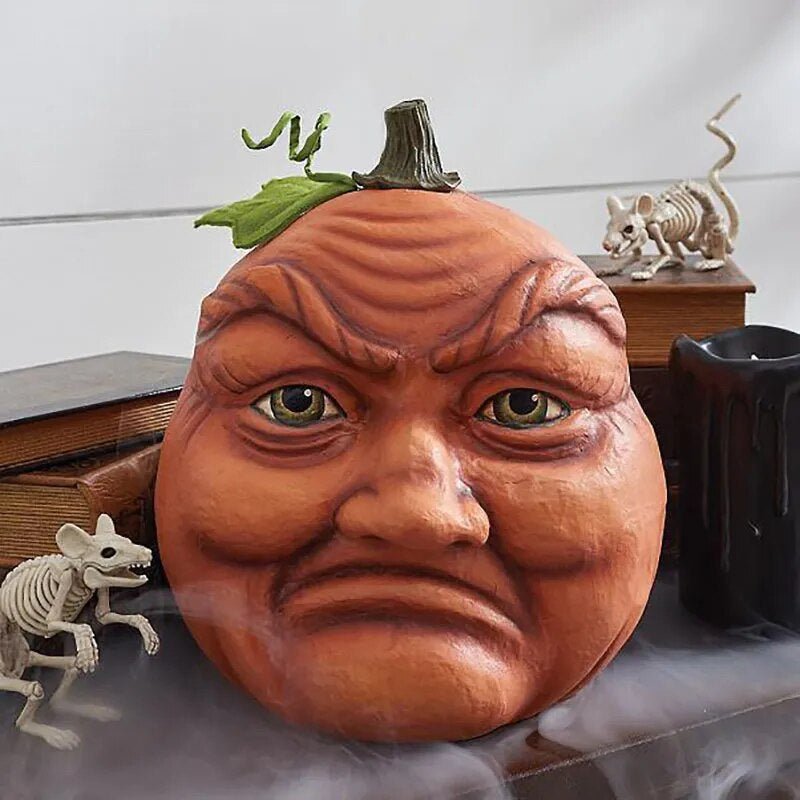 Kürbisfigur Gartendekoration Halloween Harz Wetterfest Lustiges Gartenornament Festdekoration Außendekoration | Sansoti