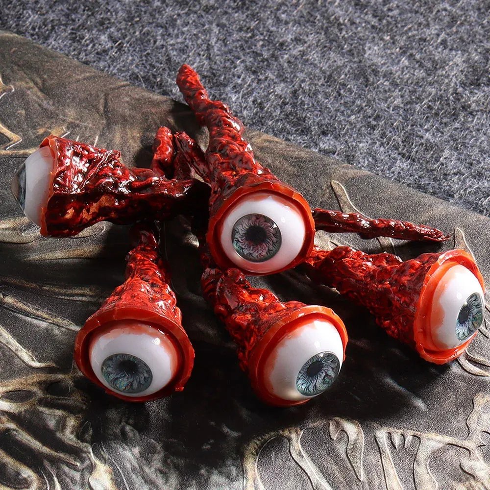 Décoration d'œil ensanglanté pour Halloween - Accessoire en latex réaliste et effrayant pour maison hantée et fêtes d'horreur | Sansoti