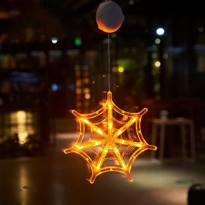 Halloween LED Suction Cup Lighting Creepy Window Ornament Decorative Mood Lighting Party Decoration | Sansoti