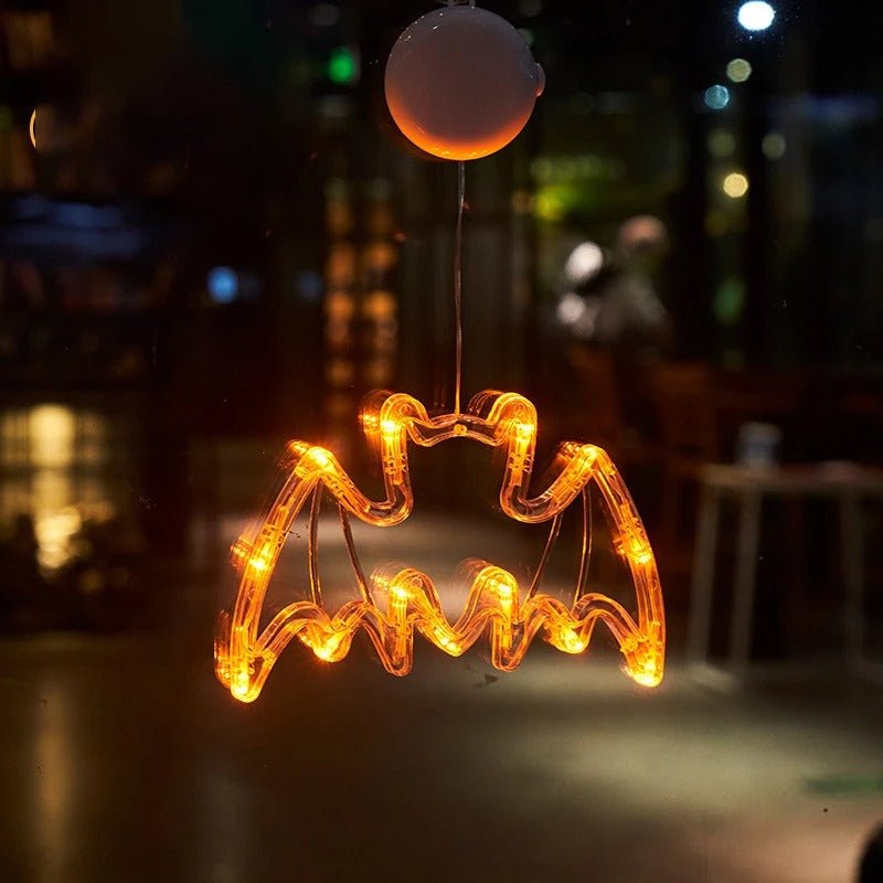 Halloween LED Suction Cup Lighting Creepy Window Ornament Decorative Mood Lighting Party Decoration | Sansoti