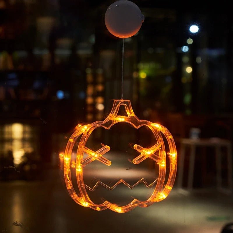 Halloween LED Suction Cup Lighting Creepy Window Ornament Decorative Mood Lighting Party Decoration | Sansoti
