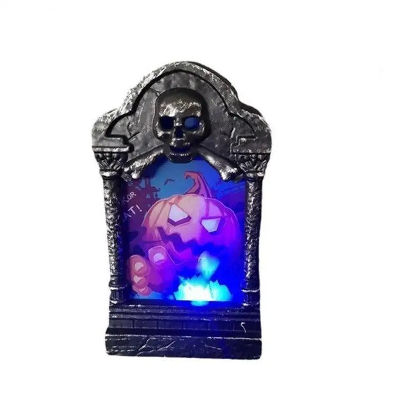 LED Grafsteenverlichte Tuindecoratie Griezelstijl voor Buitenruimte Halloween Kerstverlichtingseffect Tuin | Sansoti