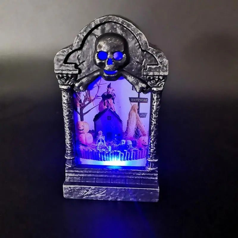 LED Grafsteenverlichte Tuindecoratie Griezelstijl voor Buitenruimte Halloween Kerstverlichtingseffect Tuin | Sansoti