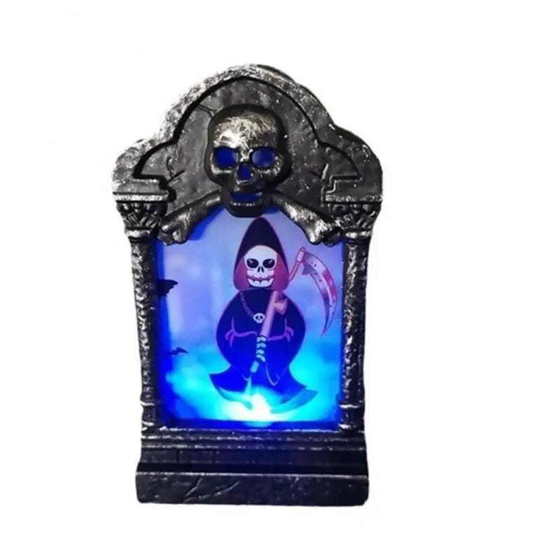 LED Grafsteenverlichte Tuindecoratie Griezelstijl voor Buitenruimte Halloween Kerstverlichtingseffect Tuin | Sansoti