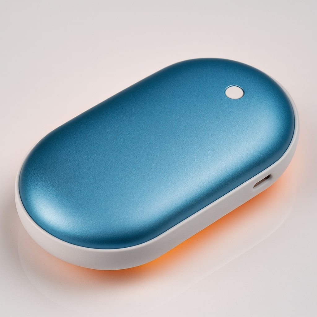 Elektrische Handwarmer met Powerbank Oplaadbaar USB 5200mAh Taschenwärmer Zilver Goud Roségoud Blauw | Sansoti