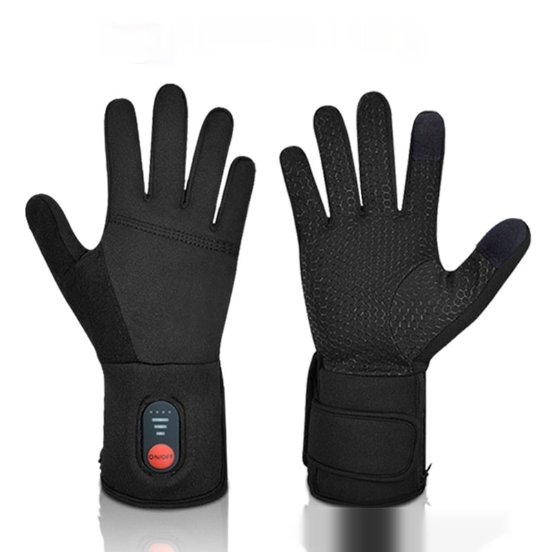 Beheizbare Winterhandschuhe mit Touchscreen-Fingerspitzen, verstellbarem Handgelenkband und thermischer Wärme - Sansoti
