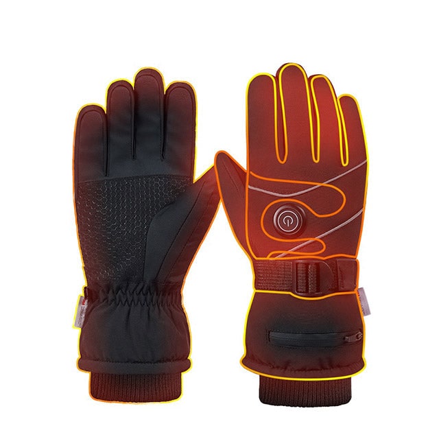 Heated Gloves Rechargeable USB Touchscreen 3 Heat Settings Windproof Winter Ski Outdoor Thermal | Sansoti
