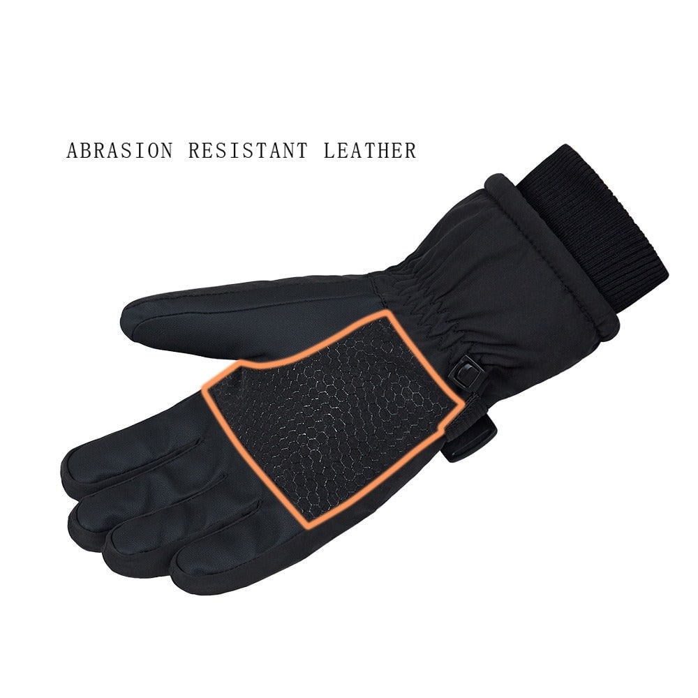 Heated Gloves Rechargeable USB Touchscreen 3 Heat Settings Windproof Winter Ski Outdoor Thermal | Sansoti