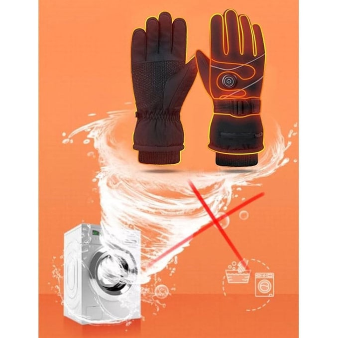 Heated Gloves Rechargeable USB Touchscreen 3 Heat Settings Windproof Winter Ski Outdoor Thermal | Sansoti