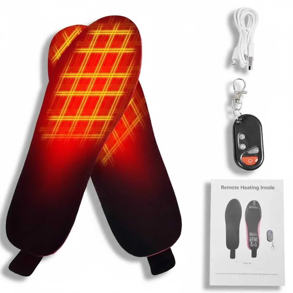 Heated Insoles with Wireless Control Arch Support Winter Warmth Comfort Shoes Thermal | Sansoti