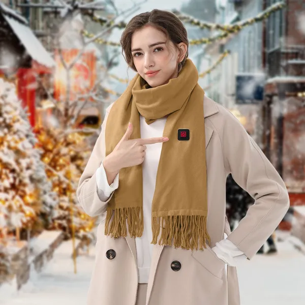 Elektrischer Nackenschal mit USB, Fleece, einstellbare Wärme, Winter-Halswärmer, Unisex, wärmend, komfortabel, für die Arbeit zu Hause | Sansoti