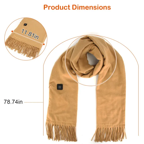 Elektrischer Nackenschal mit USB, Fleece, einstellbare Wärme, Winter-Halswärmer, Unisex, wärmend, komfortabel, für die Arbeit zu Hause | Sansoti