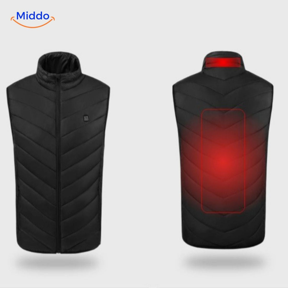 Beheizbare Körperwärmeweste mit USB, 3 Heizstufen, Herren-Outdoorkleidung für Herbst und Winter, Wandern und Camping | Sansoti