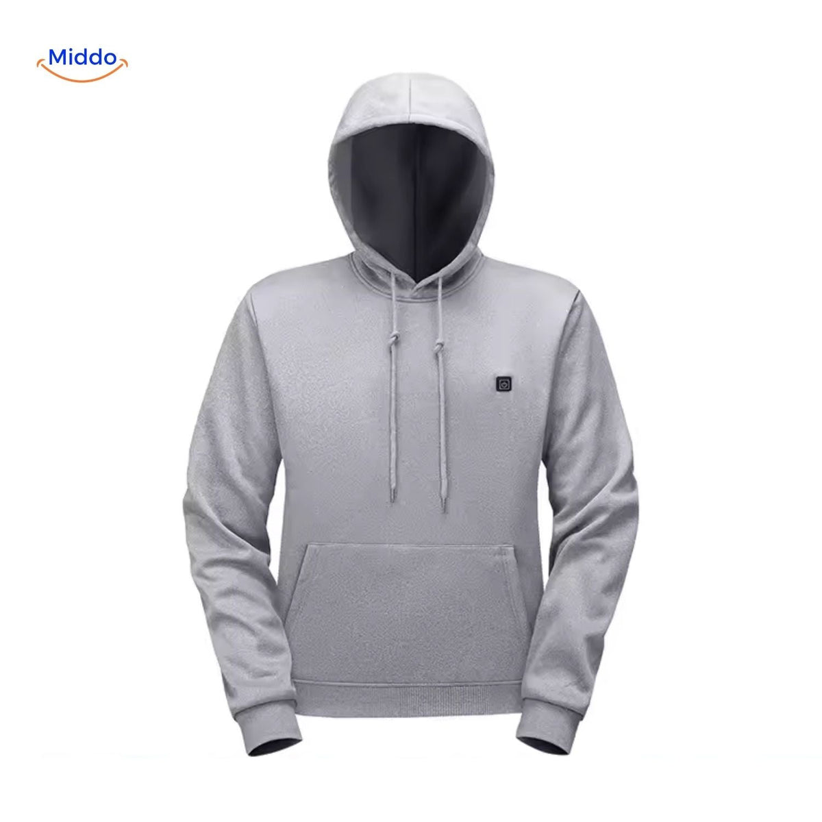 Beheizter Hoodie mit USB-Powerbank, 3 Wärmestufen, für drinnen und draußen, elastisch, bequem, lässig, Unisex-Pullover | Sansoti