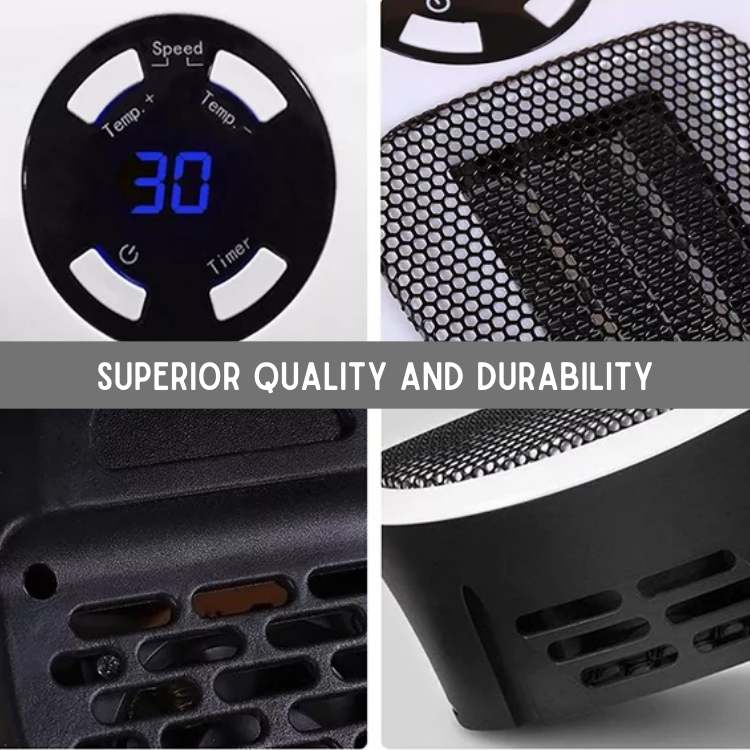 Compacte keramische elektrische heater voor snelle ruimteverwarming tot 32 m² | Sansoti