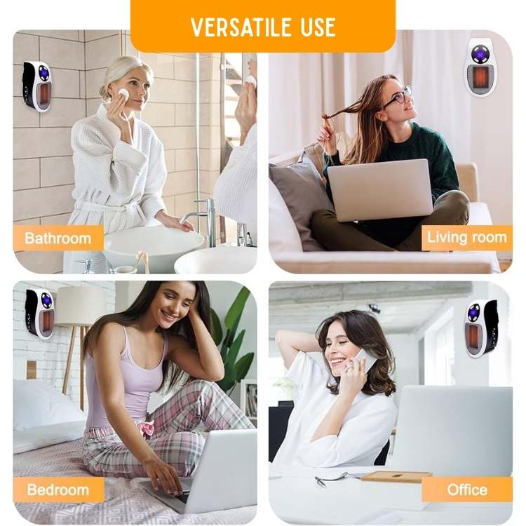 Compacte keramische elektrische heater voor snelle ruimteverwarming tot 32 m² | Sansoti