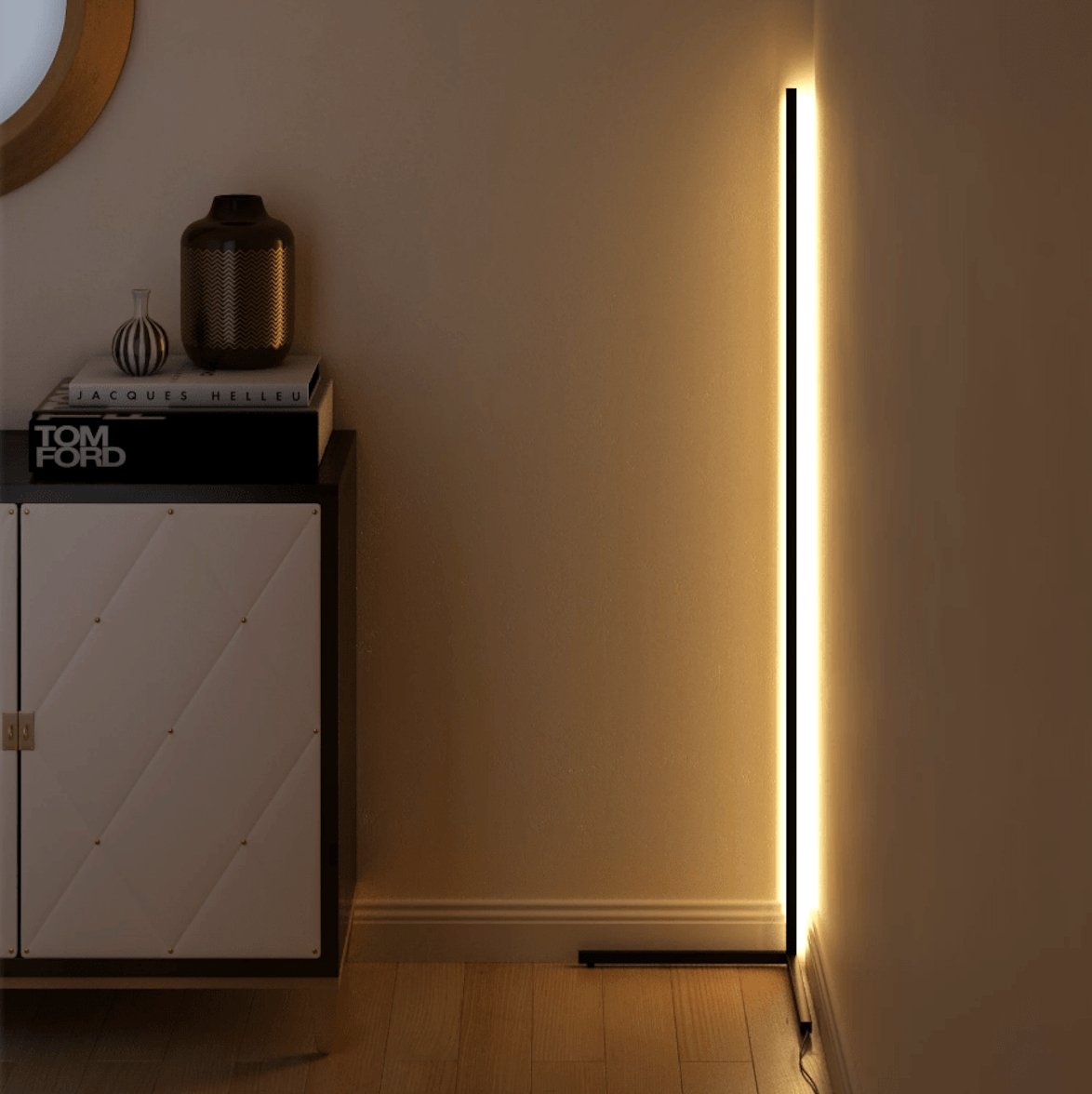 Moderne LED Vloerlamp met RGB Kleuren en Afstandsbediening voor Sfeervolle Verlichting | Sansoti