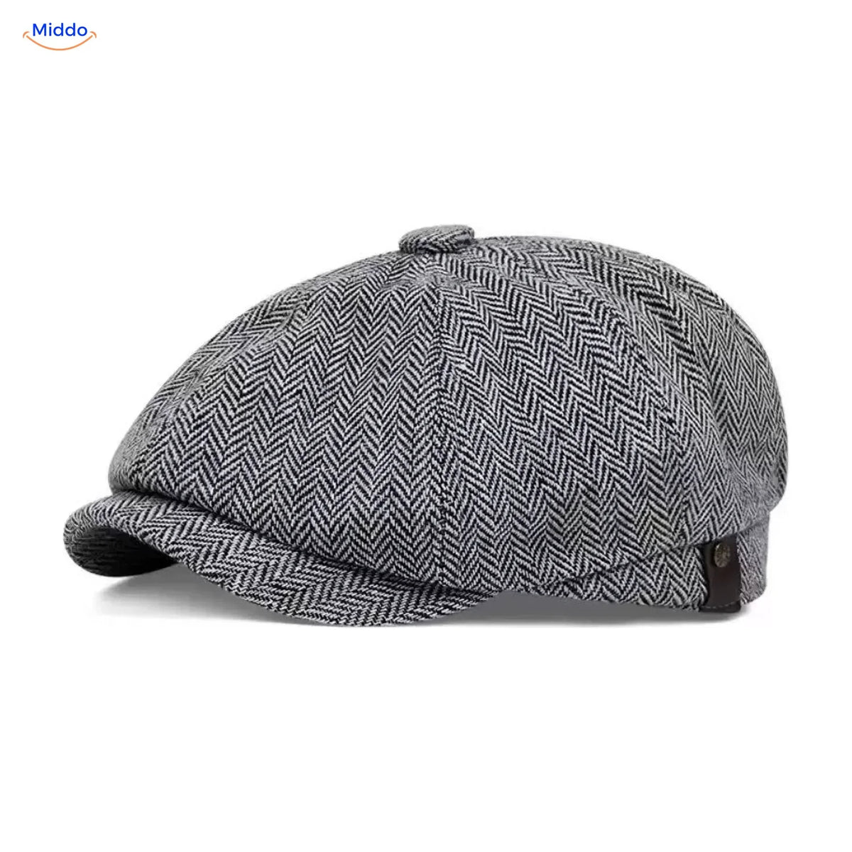 Classic Eight-Panel Flat Cap for Men Retro 1920s Foldable Lightweight One Size Vintage Style | Sansoti