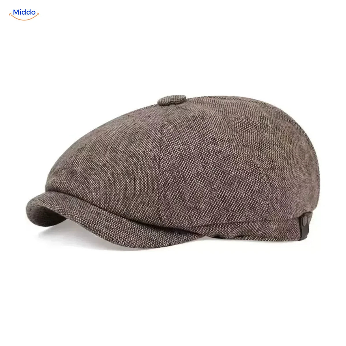 Classic Eight-Panel Flat Cap for Men Retro 1920s Foldable Lightweight One Size Vintage Style | Sansoti