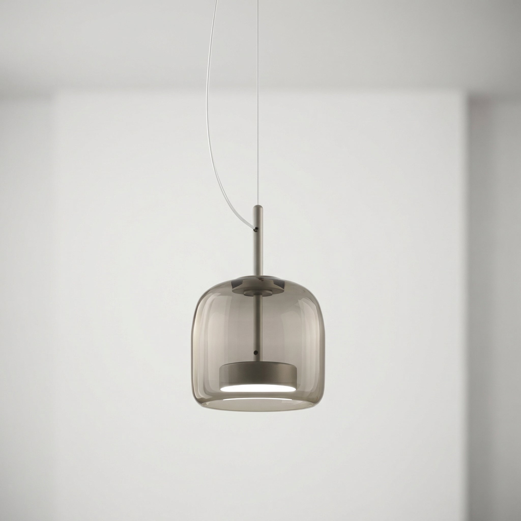 Scandinavische Glazen Hanglamp – Warm Sfeerlicht met Amber, Helder of Grijs Glas – Ø 15, 25 of 35 cm – Moderne Verlichting voor Keuken, Eetkamer en Woonkamer | Sansoti