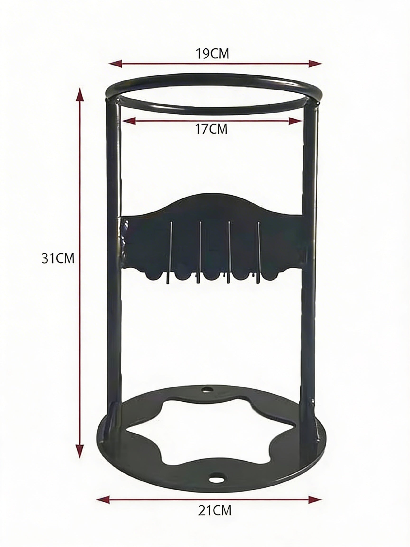 Handmatige Houtsplijter Staal 20cm Diameter Zwart Haardhout Openhaard Camping Tuin Veilig Compact Kloofwig | Sansoti