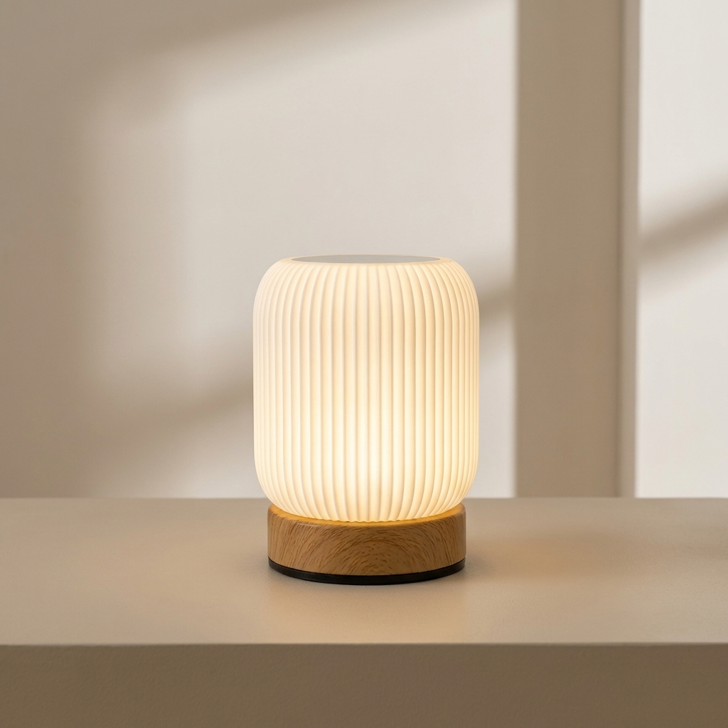 Aanraakgestuurde LED Nachtlamp Rond met USB Oplaadbare Batterij | Sansoti