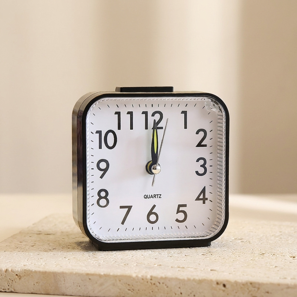 Minimalistische Stille Wekker met Goed Leesbaar Display en Zacht Alarm | Sansoti