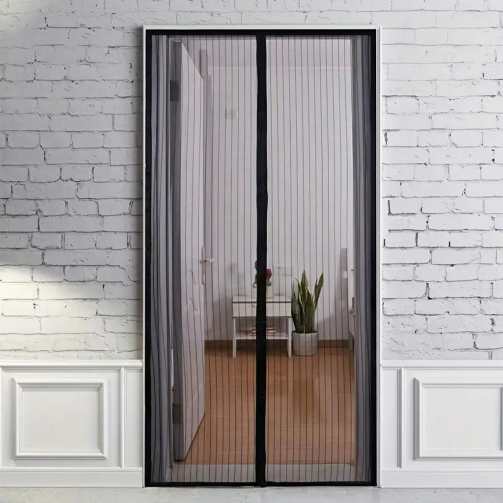 Magnetische Hordeur met Automatische Sluiting 80-120cm Insectenbescherming Vliegengordijn voor Terras Balkon | Sansoti