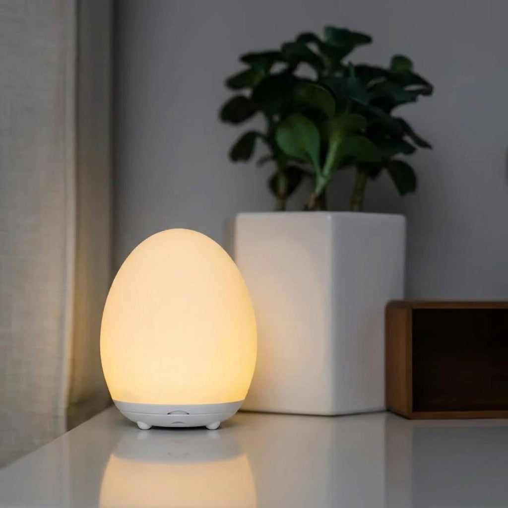 Touch Nachtlampje met RGB Kleuren en Warm Wit | Dimbaar LED Nachtlamp met 100 Uur Accuduur | Oplaadbaar Tafellampje voor Babykamer en Slaapkamer | Sansoti