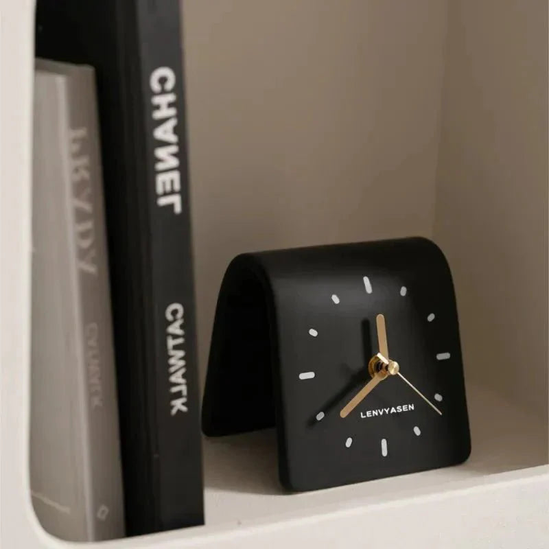 Keramische Bureauklok Met Stil Quartz Uurwerk Voor Bureau En Nachtkastje | Sansoti