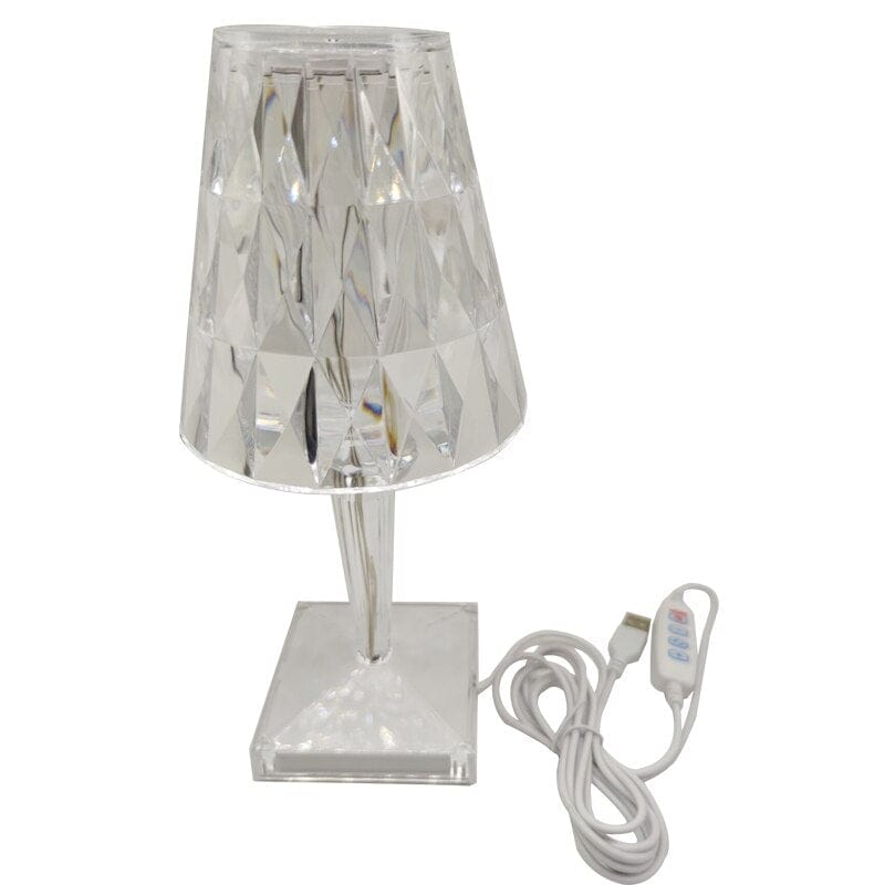 LED Kristall-Tischleuchte – Kabellose Touch-Lampe mit Diamant-Design & Stimmungslicht | Restfield
