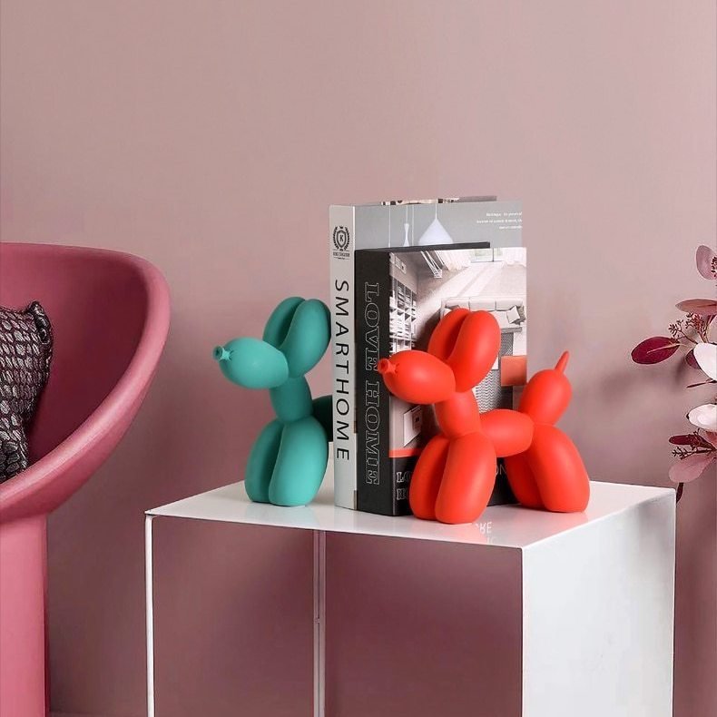 Decoratief ballon hond beeld van resin voor moderne woondecoratie | Sansoti