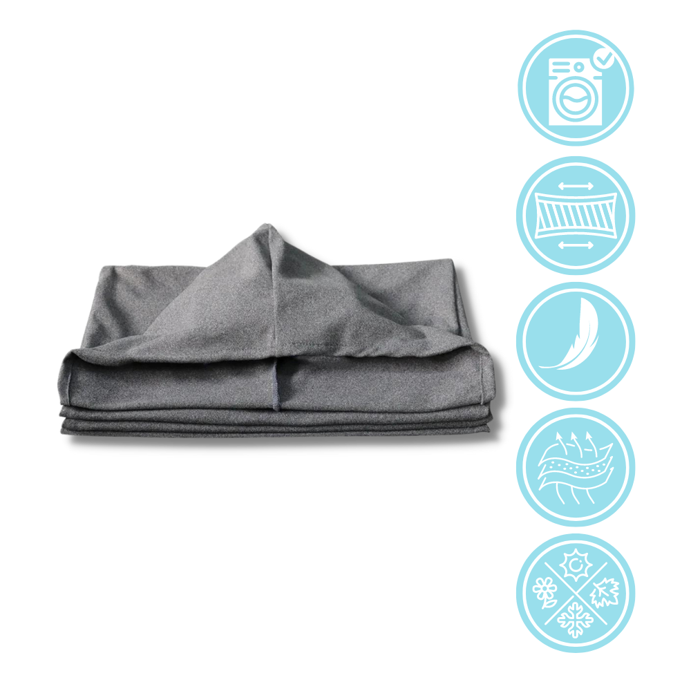 Wearable Hooded Blanket Gray 185x50cm Adults Children Fleece Warm Throw Travel Blanket Loungewear | Sansoti