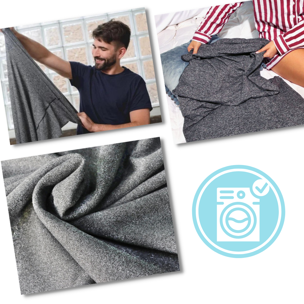 Wearable Hooded Blanket Gray 185x50cm Adults Children Fleece Warm Throw Travel Blanket Loungewear | Sansoti