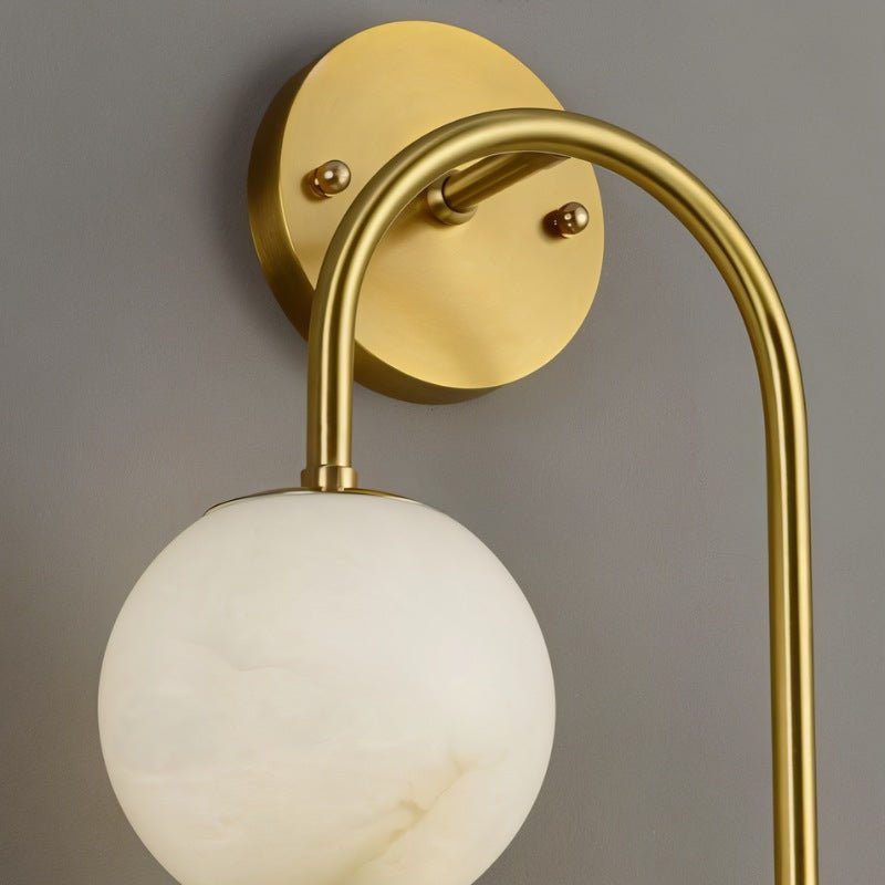 Suspension en albâtre en pierre naturelle avec douce lueur chaude et design sculptural | Restfield