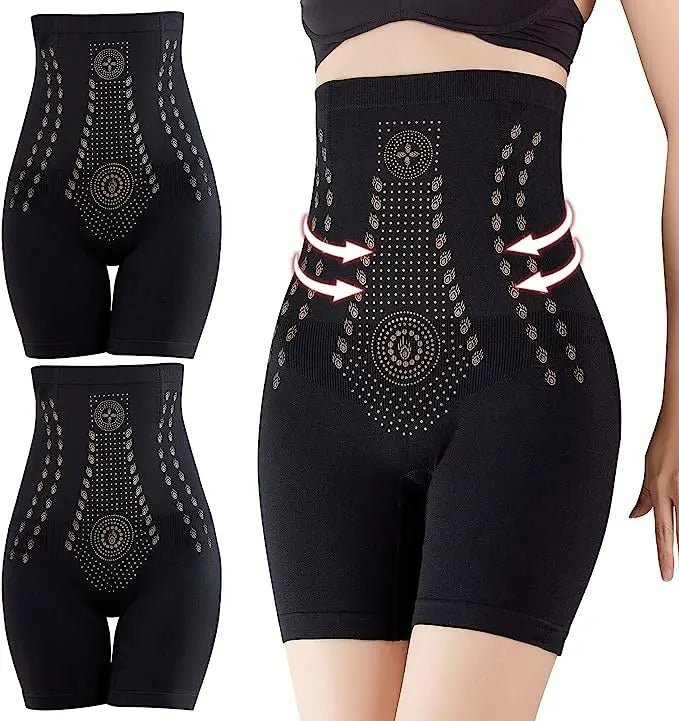 Corrigerende Short Hoge Taille Dames Shapewear Buikcontrole Onderbroek Naadloos Stretch Comfortabel Zwart | Sansoti