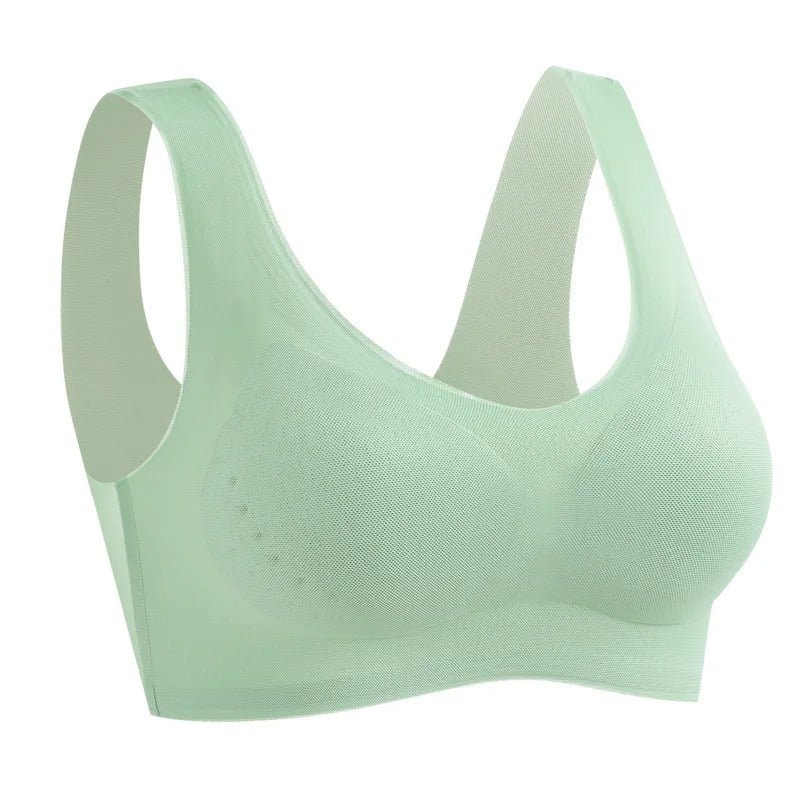 Naadloze Comfort BH Zonder Beugel Zijdezacht Ademend Vormgevend Lingerie Dames M-XXXL Dagelijks Draagcomfort | Sansoti