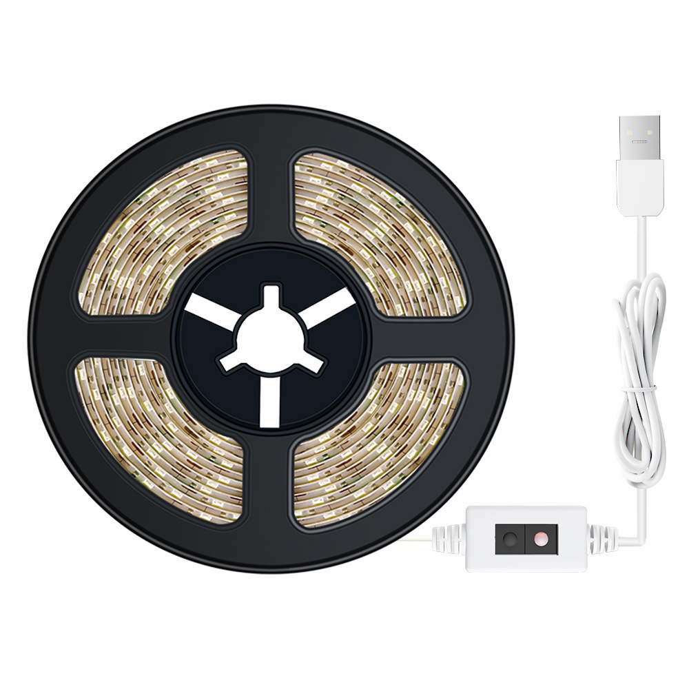 Bewegingssensor LED Flexibele Lichtstrip Binnen USB Batterij Waterdicht Kastverlichting Trapverlichting Handscanner Automatische Dimbare Stripverlichting Verlichtingsstrip Warm Koel Wit 1m 2m 3m 5m | Sansoti