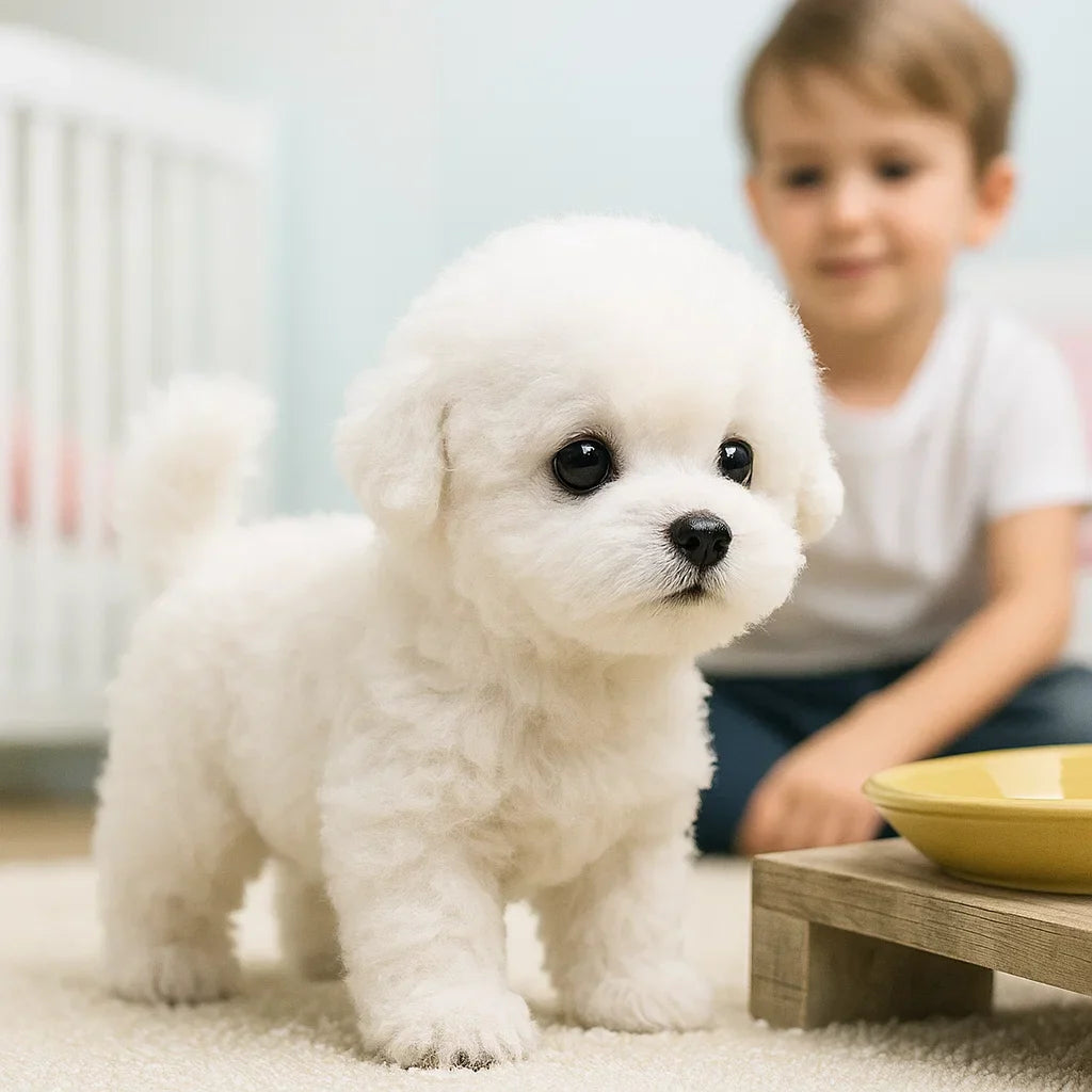 Robotspeelgoed Hond Interactief AI Bewegingen Loopt Blaft Pluche Cadeau Kids | Sansoti