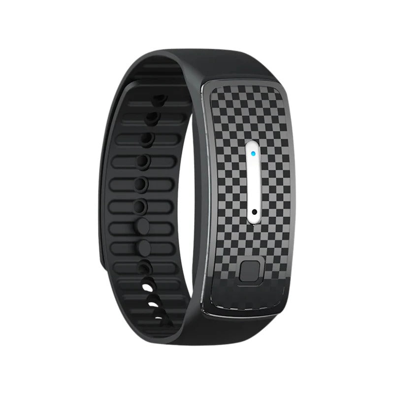 Ultraschall-Armband gegen Mücken, aufladbares, wasserdichtes und verstellbares Abwehrsystem für Outdoor-Aktivitäten, Camping und Wandern | Sansoti
