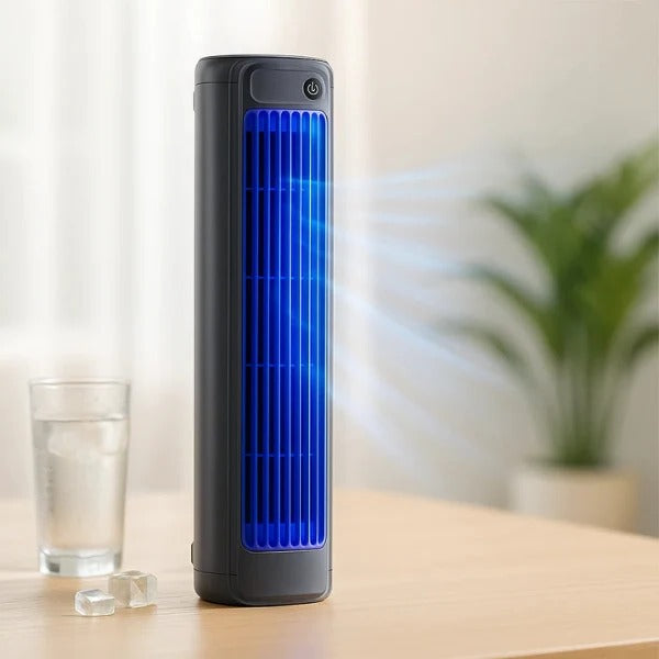 Draagbare Stille Luchtkoeler met Oplaadbare Batterij – 3 Snelheden | USB | 36 dB | Waterkoel-Systeem | Sansoti