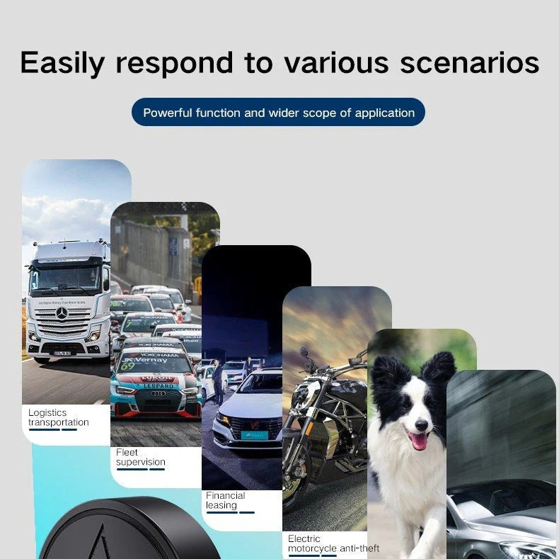 Traceur GPS magnétique compact 4G avec suivi en temps réel, surveillance de la localisation des véhicules, animaux et bagages, étanche | Sansoti