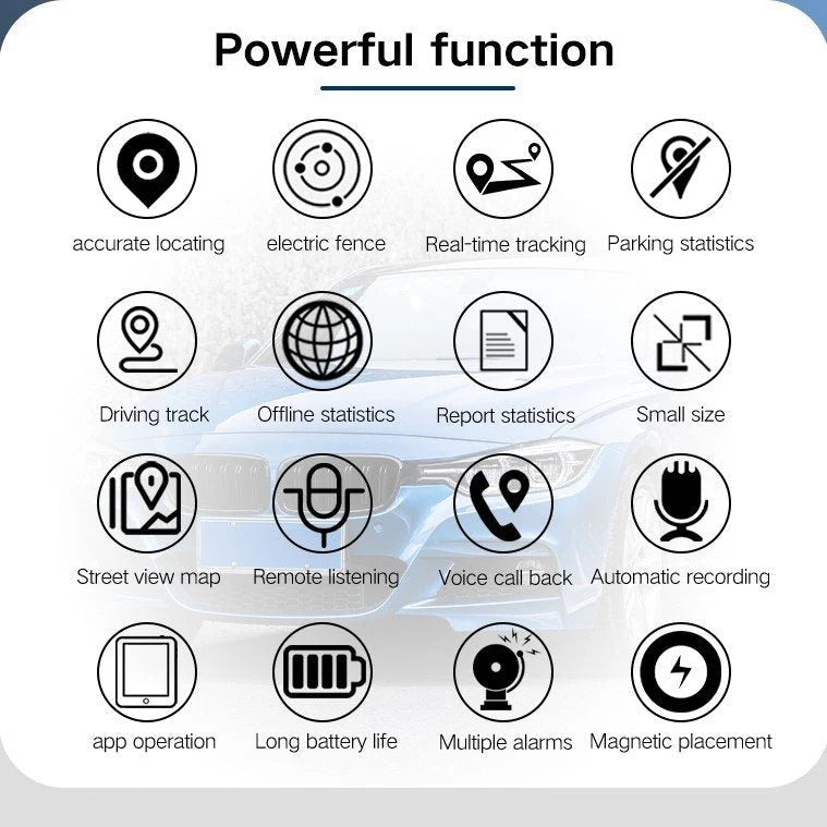 Traceur GPS magnétique compact 4G avec suivi en temps réel, surveillance de la localisation des véhicules, animaux et bagages, étanche | Sansoti